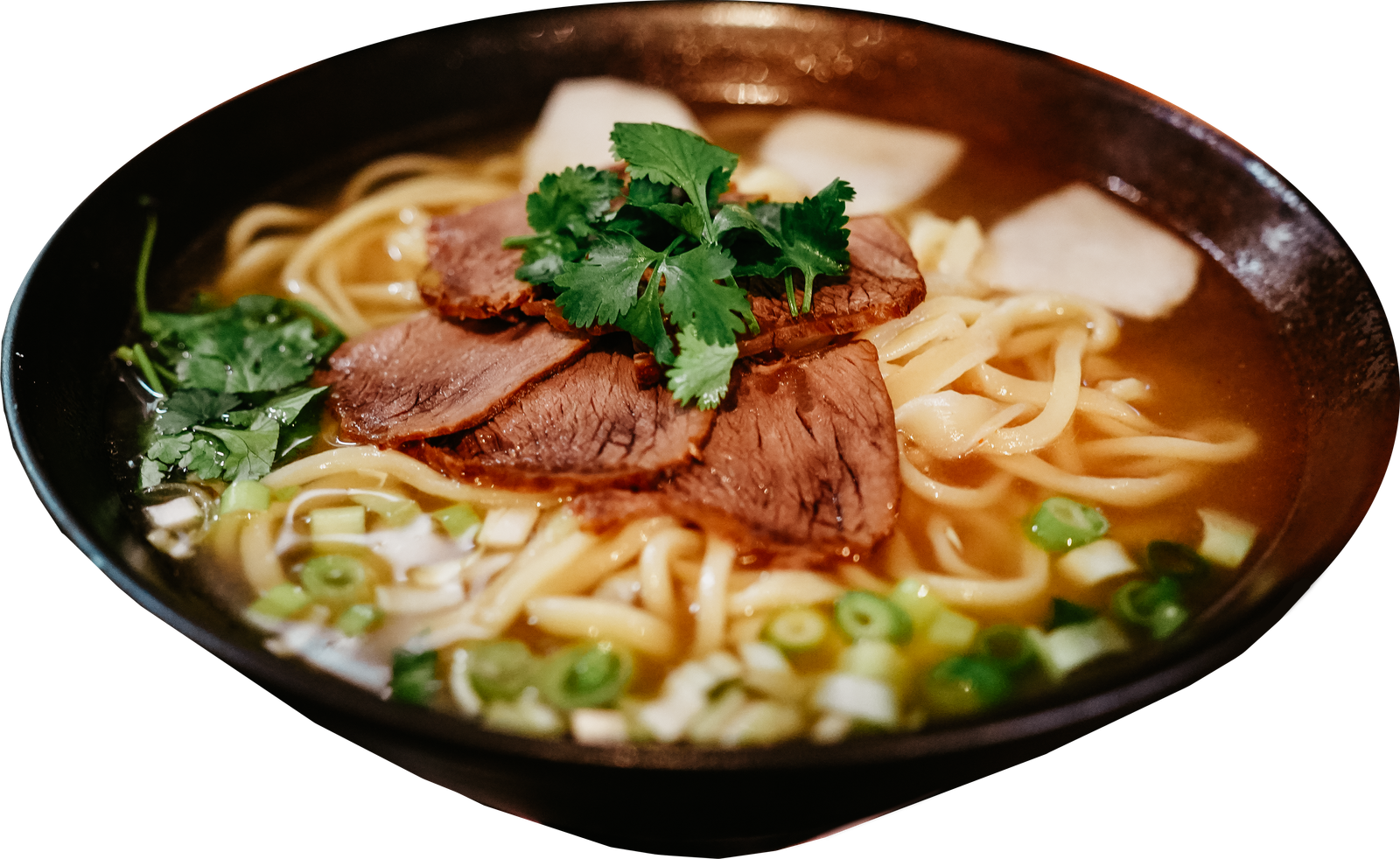 traditionelle Rinderbrühe Nudelsuppe